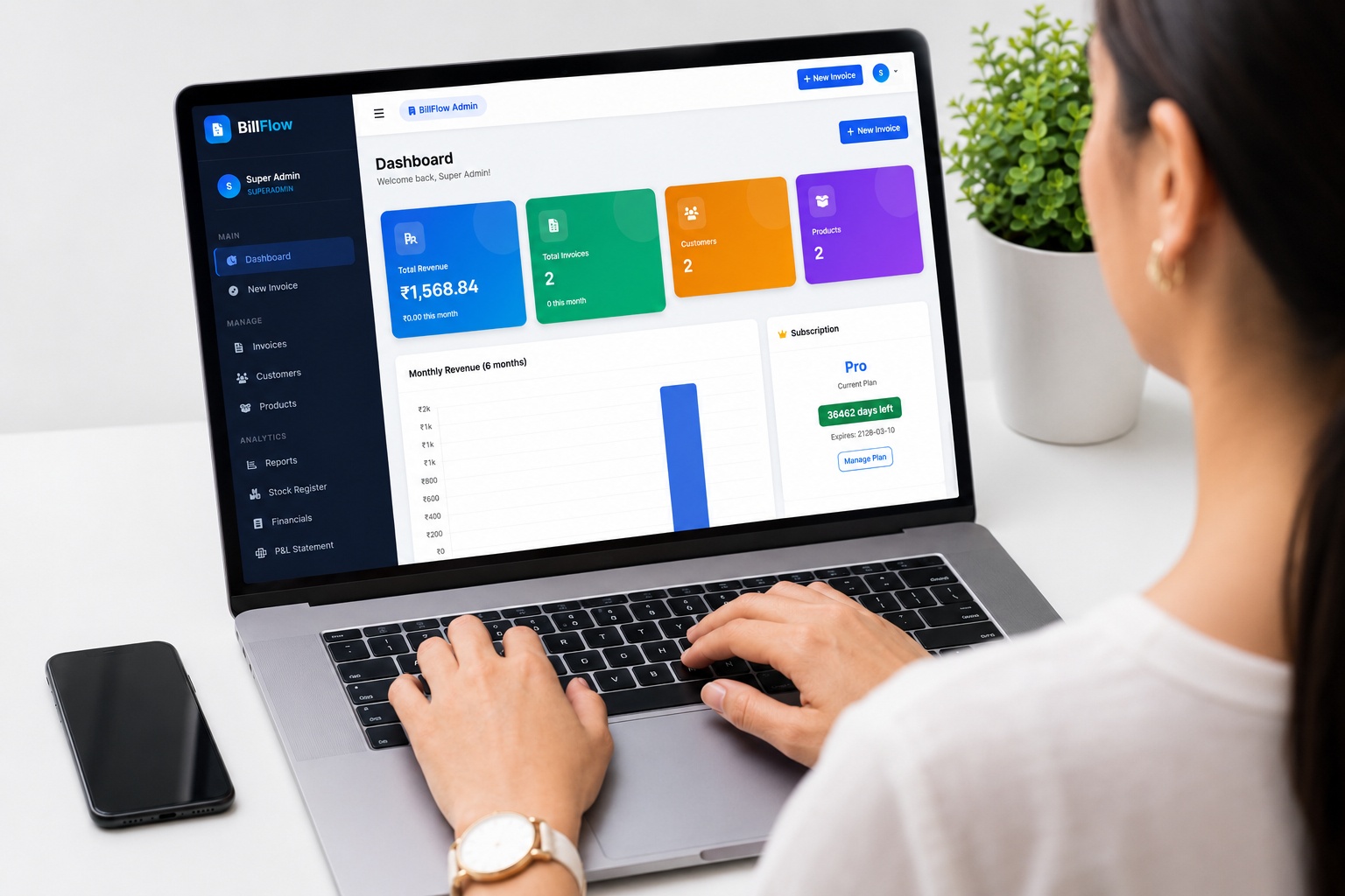 BillFlow Ledger System